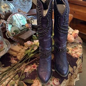 Old Gringo Belinda Violet/Black Relaxed Fit Size 9.5